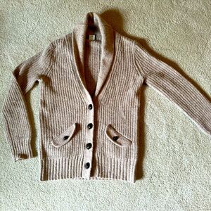 JCrew wool/mohair/angora cardigan size S EUC